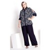 Avenue Women's Plus Size Presley Print Shirt - 3 of 4