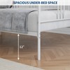 Twin Size Daybed with Trundle, Metal Sofa Bed Frame with Pull Out Trundle, Space Saving Platform Bed for Living Room Bedroom, Steel Slatted Support - 4 of 4