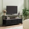 Modern TV Console Stand with 2-3 Drawers & Open Shelf - Slim Media Storage Cabinet for 50-55 Inch TVs, Living Room & Bedroom Entertainment Center - 4 of 4