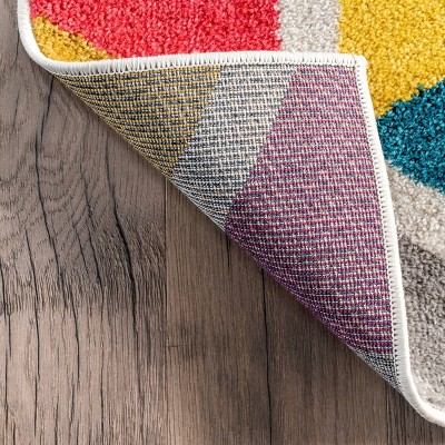 Maris Multicolor Geometric Synthetic Area Rug