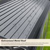Outdoor Carport, 10x15 Heavy Duty Carport, Car Shelter with Metal Roof Updated Frame, Car Canopy Metal Garage for Car, Pickup, Boat, Tractors - 4 of 4