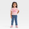 Toddler Girls' Paperbag Denim Pants - Cat & Jack™ - 3 of 3