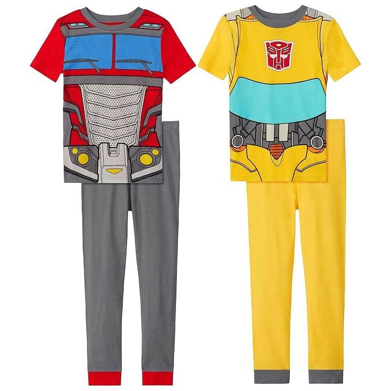 Transformers Little/Big Boy's Costume 4-Piece Cotton Pajama Set, 1 of 9