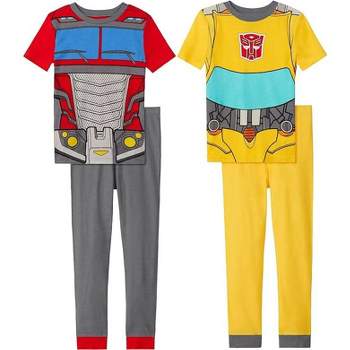 Transformers Little/Big Boy's Costume 4 Piece Cotton Pajama Set