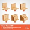 JumblWar Desktop File Organizer, Bamboo Folder Organizer for Desk - 3 of 4