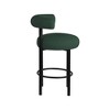 Meridian Furniture,Bordeaux Green Boucle Fabric Stool, Set of 2 - 4 of 4