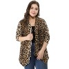 Agnes Orinda Women's Plus Size Asymmetric Open Front Fashion Cardigans - 2 of 4