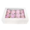 O'Creme White Cardboard Window Cake Box with Cupcake Insert, 14" x 10" x 4" - Pack of 5 - 3 of 3