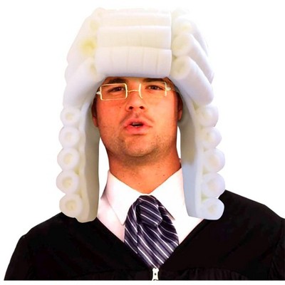  Funky Fresh Judge Wig Adult Foam Costume Hat - One Size 