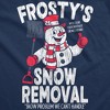 Frostys Snow Removal Crewneck Sweatshirt Funny Sarcastic Winter Graphic Novelty Longsleeve Sweater - Crazy Dog Crew Neck Sweatshirt Gift For Christmas - 2 of 4