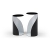 Whiteline Modern Living Willie Large Side End Table, Black/White - 3 of 4