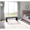 Meridian Furniture,Minimalist Velvet Bench - 2 of 4
