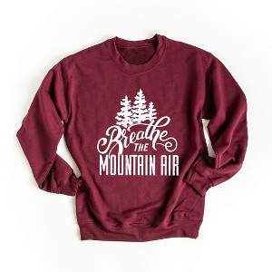 Simply Sage Market Women's Graphic Sweatshirt Breathe The Mountain Air - 1 of 3