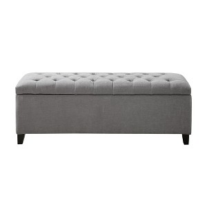 NicBex Modern 49" Storage Bench Upholstered Accent Stools with Button Tufted for Bedroom and Entryway - 1 of 4