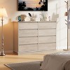 8 Drawer Dresser for Bedroom, Chest of Drawers with Deep Drawers, Large Double Dresser for Closet with Wide Top, Horizontal Wooden Dresser - 3 of 4