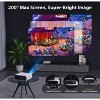ELEPHAS Mini Projector, 2024 Upgraded 1080P Projector, 200" Max Bild Compatible with Android/iOS/Laptop/TV Stick/X-Box/HDMI/USB, White - 3 of 4