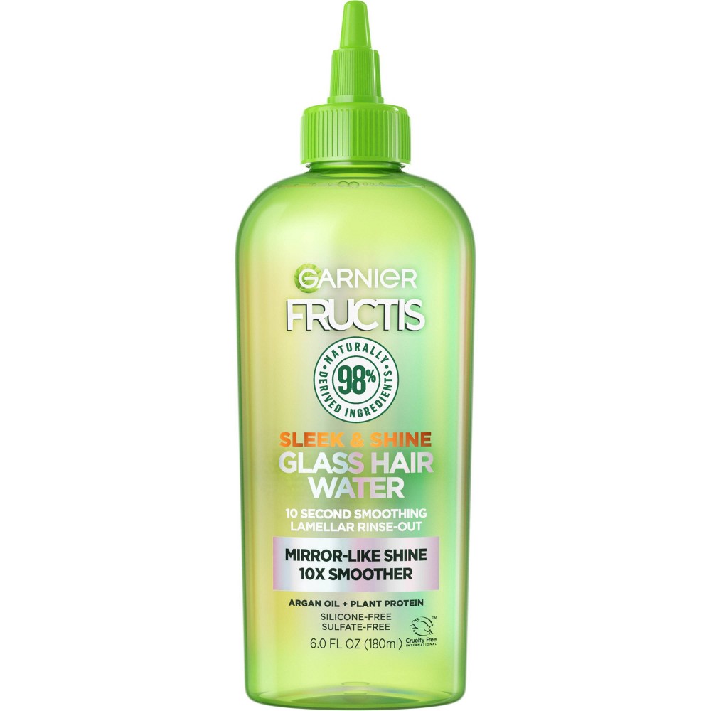 Photos - Hair Styling Product Garnier Fructis Sleek & Shine Glass Hair Water 10 Second Rinse Out - 6 fl 