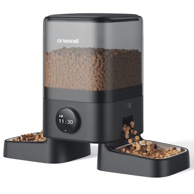 Oneisall PF09 Automatic Cat Feeders, 20 Cups/5L, Automatic Cats Food Dispenser, Indoor Use, Timed Pet Feeder for Dry Food