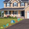 Big Dot of Happiness Roar Dinosaur - Yard Sign and Outdoor Lawn Decorations - Dino Mite T-Rex Baby Shower or Birthday Party Yard Signs - Set of 8 - 2 of 4
