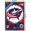 Trends International NHL Columbus Blue Jackets - Maximalist Logo 23 Framed Wall Poster Prints - 3 of 4