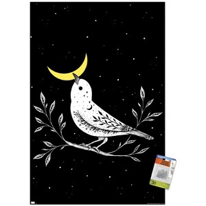 Trends International Episodic Drawing - Moon Bird Unframed Wall Poster Prints - 1 of 4