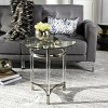 Letty Round Acrylic End Table - SFV2519A - Clear - Safavieh Couture - 2 of 4