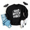 Simply Sage Market Women's Graphic Sweatshirt Bad Witch Vibes Moon - 3 of 4
