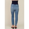 PinkBlush Blue Distressed Raw Hem Maternity Jeans - 4 of 4
