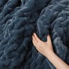 FIONECA Ruched Fur Throw 50x60" - 4 of 4