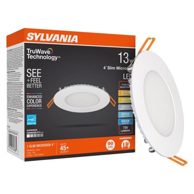 Sylvania Truwave Canless Recessed Led Downlight 13 W, White : Target