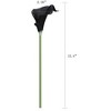 Duovlo 20pcs Calla Lily Bridal Wedding Bouquet Lataex Real Touch Artificial Flower Home Party Decor (Black) - 4 of 4