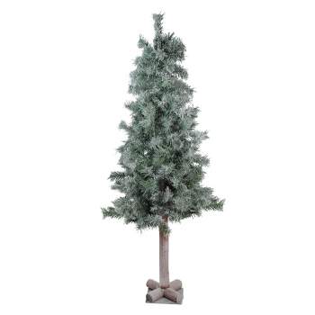 Northlight 4' Lightly Flocked and Glittered Woodland Alpine Artificial Christmas Tree - Unlit