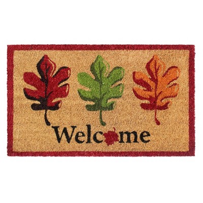 Raj Tufted Welcome Fall Leaves Doormat