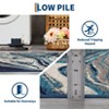 Washable Runner Rug Modern Abstract Runner Rug for Kitchen Stain Resistant Throw Carpet Low Pile Floor Cover - 4 of 4