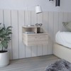 SEVOBAL Nightstands Space-Saving Nightstand with Open Shelves and Adjustable Divider Customizable Storage for Bedroom, Gray, 13.2"*14"*11.6" - 2 of 4