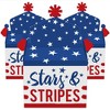 Big Dot of Happiness Stars & Stripes - Treat Box Party Favors - Memorial Day, 4th of July and Labor Day Patriotic Party Goodie Gable Boxes - Set of 12 - 2 of 4