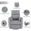 Whisen Upholstered Swivel Recliner with Removable Pillows - Dark Grey - 4 of 4