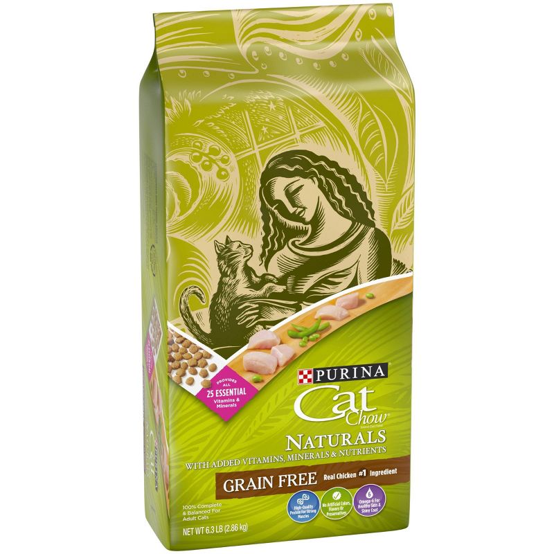 Purina Cat Chow Naturals Grain Free Chicken Flavor Dry Cat Food - 6.3lbs, 5 of 7
