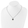Black Bow Jewelry 1/4 Ctw Champagne Diamond 15mm Heart Necklace in Sterling Silver - 4 of 4