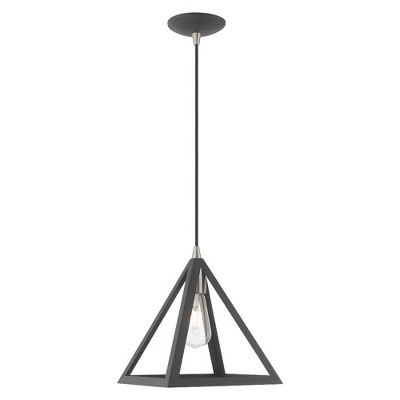 Scandinavian Gray Geometric Metal LED Mini Pendant