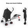 Lyngins Lightweight Foldable Pet Stroller for Small Dogs & Cats, Mesh Ventilation Dogs Stroller with Built-In Cup Holder, Travel-Friendly Dog Cart - 4 of 4
