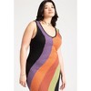 ELOQUII Women's Plus Size Crochet Knit Sleeveless Cover Up Midi Dress - 4 of 4