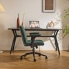 Karl Home | Speckled Chenille Swivel Chair With Flip-Up Arms For Cross-Legged - 3 of 4