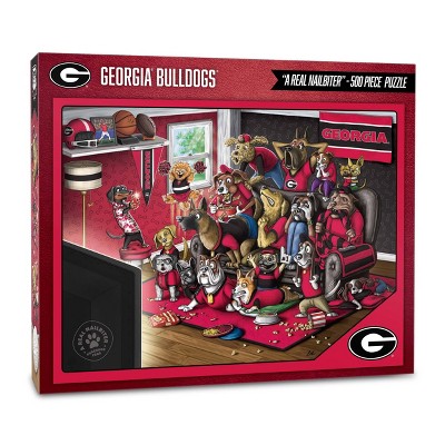 NCAA Georgia Bulldogs Purebred Fans 'A Real Nailbiter' Puzzle - 500pc