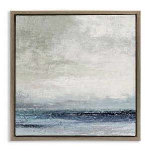 Stupell Industries Rainy Sea Shoreline Abstract, 25" x 25" - 1 of 4