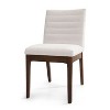 Okak Set of 2 Modern Upholstered Seat & Back Dining Chair Without Arm,Wooden Accent Dining Chairs for Dining Room,Kitchen - 4 of 4