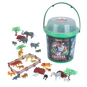 Wild Republic Bucket Animal Figurines, 36 Pieces - 1 of 1