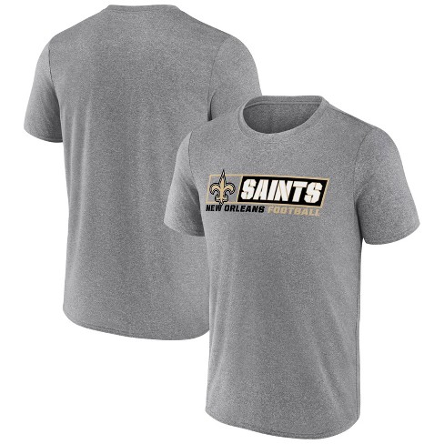 Nfl New Orleans Saints Men s Gray Athleisure T shirt Target