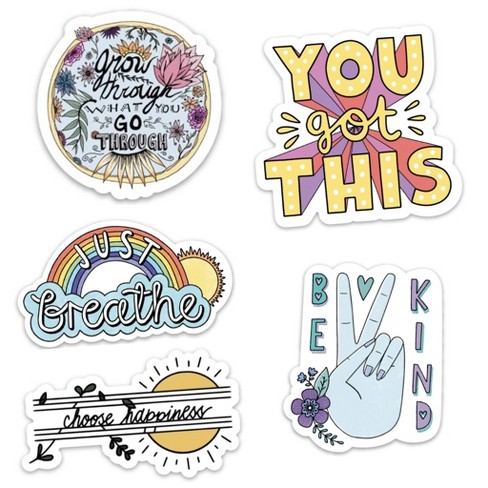 big moods positivity bright sticker pack 5pc target