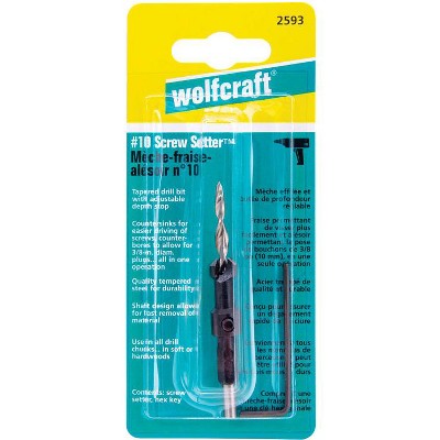 Wolfcraft 4.5 M D Steel Tapered Screw Setter 1 pc